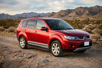 Mitsubishi Outlander 2006–2012 Sidosteg Maya Red (2 st, aluminium) foto 1