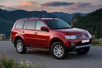 Mitsubishi Pajero Sport 2008–2015 Sidosteg Maya Red (2 st, aluminium) foto 1