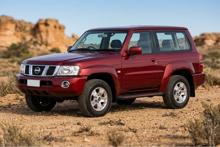 Nissan Patrol Y61 1997–2011 Sidosteg Maya Red (2 st, aluminium) Image
