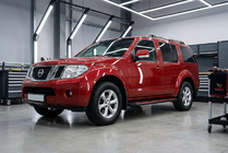 Nissan Pathfinder R51 2005–2014 Sidosteg Maya Red (2 st, aluminium) foto 1