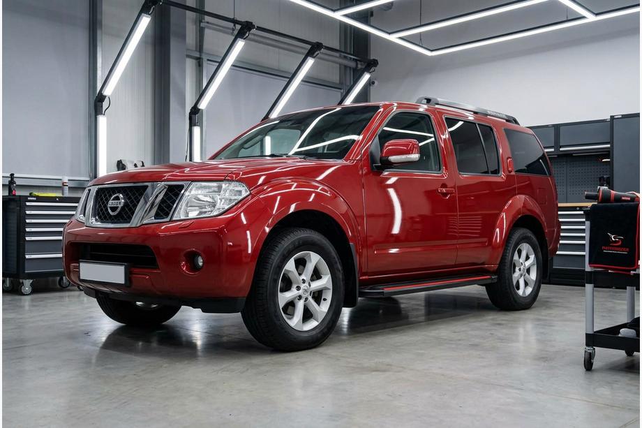 Nissan Pathfinder R51 2005–2014 Sidosteg Maya Red (2 st, aluminium) Image