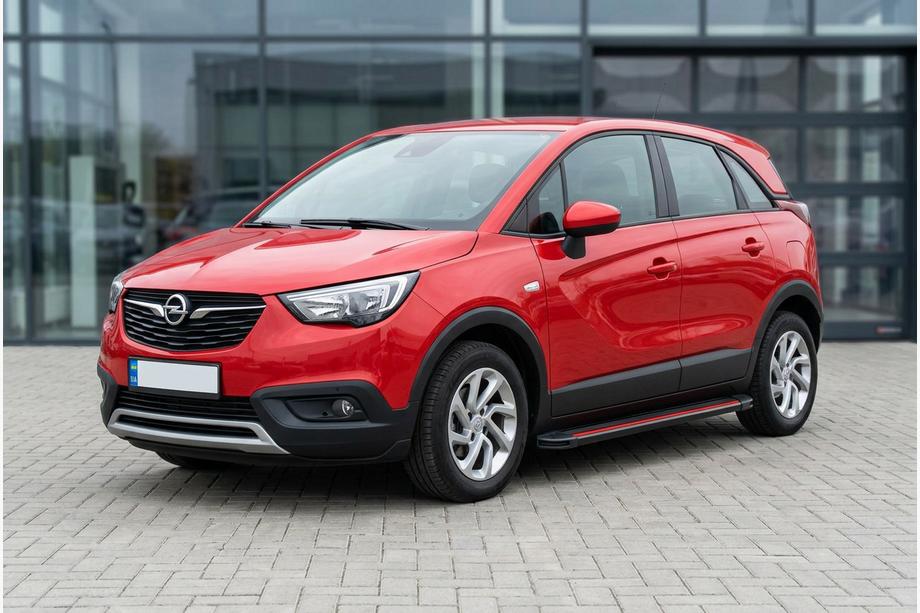 Opel Crossland X 2017–2024 Sidosteg Maya Red (2 st, aluminium) Image