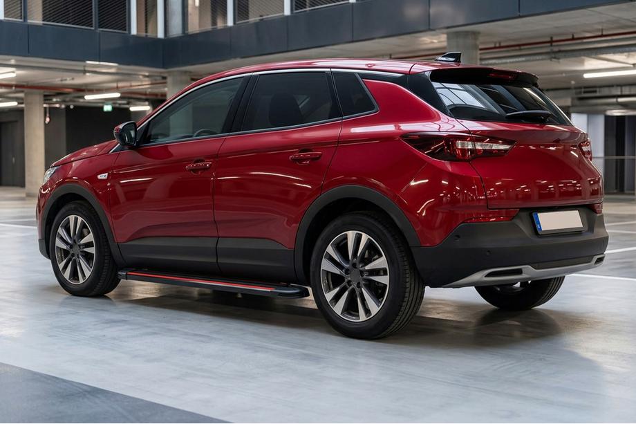 Opel Grandland X 2017– Sidosteg Maya Red (2 st, aluminium) Image