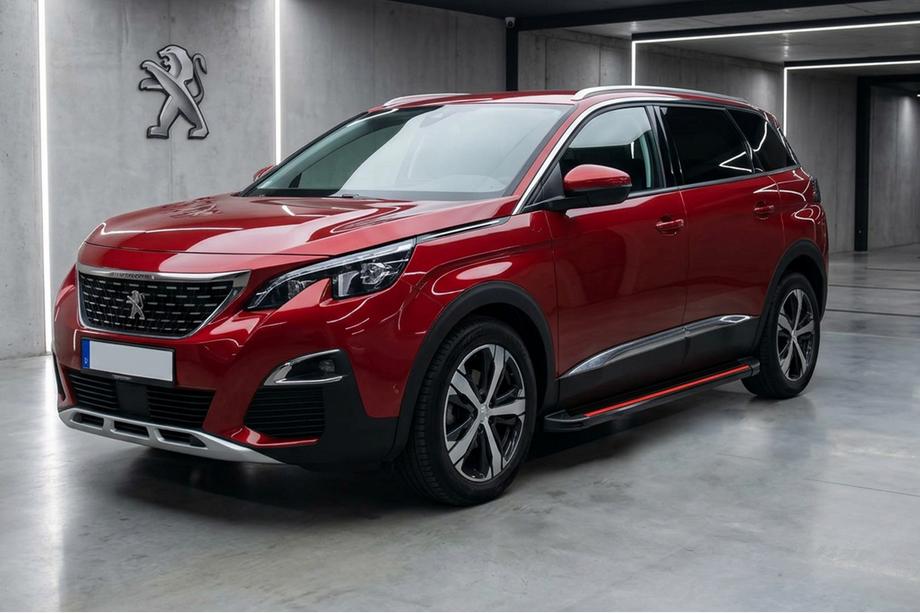 Peugeot 5008 2016–2023 Sidosteg Maya Red (2 st, aluminium) Foto 1