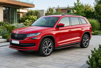 Skoda Kodiaq 2016–2023 Sidosteg Maya Red (2 st, aluminium) foto 1