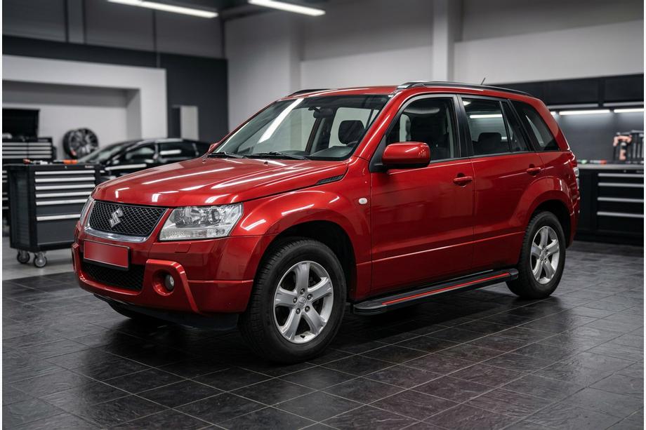 Suzuki Grand Vitara 2005–2017 Sidosteg Maya Red (2 st, aluminium) Image