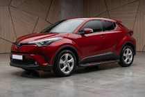 Toyota C-HR 2016–2023 Sidosteg Maya Red (2 st, aluminium) foto 1