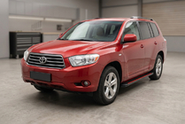 Toyota Highlander 2008–2013 Sidosteg Maya Red (2 st, aluminium) foto 1