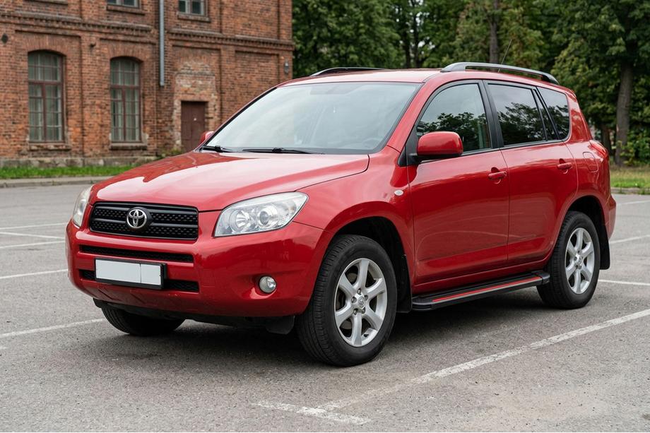 Toyota Rav 4 2006–2013 Sidosteg Maya Red (2 st, aluminium) Image