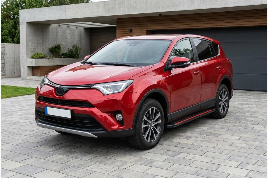 Toyota Rav 4 2013–2018 Sidosteg Maya Red (2 st, aluminium) Image
