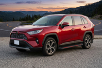 Toyota Rav 4 2019–2025 Sidosteg Maya Red (2 st, aluminium) foto 1