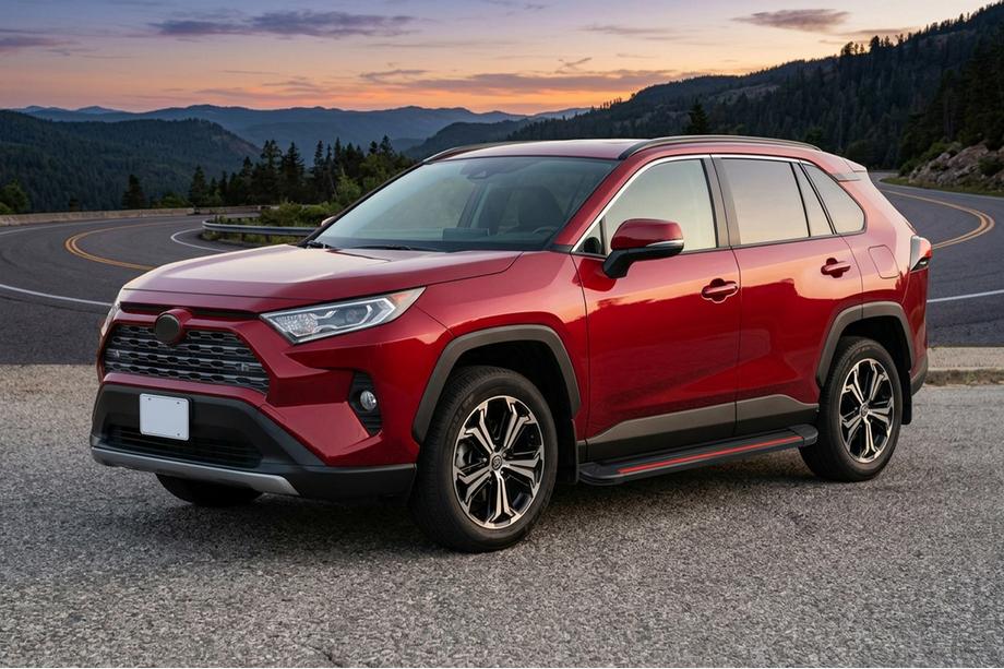 Toyota Rav 4 2019–2025 Sidosteg Maya Red (2 st, aluminium) Image