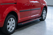 Volkswagen Caddy 2010–2015 Sidosteg Maya Red (2 st, aluminium) Standardbas foto 1