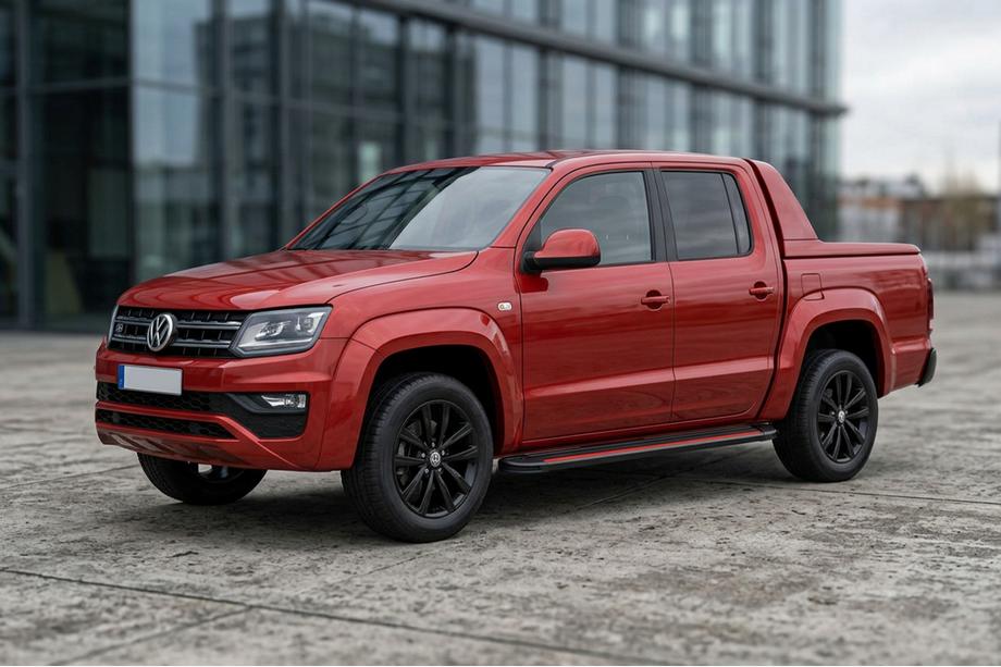 Volkswagen Amarok 2010–2022 Sidosteg Maya Red-Black (2 st, aluminium) Image