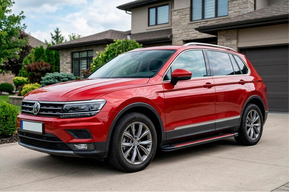 Volkswagen Tiguan 2016–2023 Sidosteg Maya Red (2 st, aluminium) Image