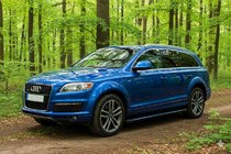 Audi Q7 2005–2015 Sidosteg Maya Blue (2 st, aluminium) foto 1