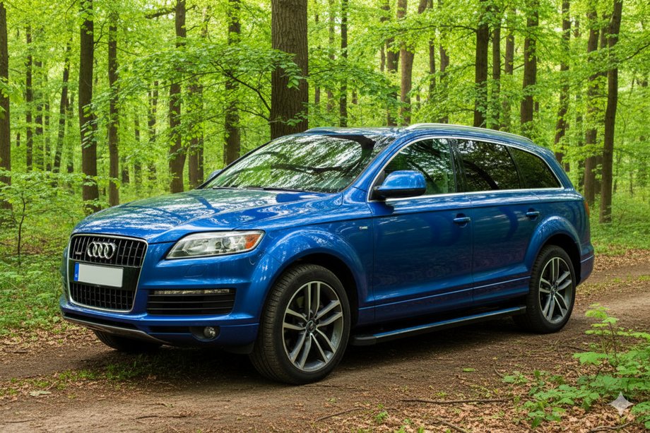 Audi Q7 2005–2015 Sidosteg Maya Blue (2 st, aluminium) Image