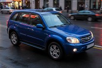 Chery Tiggo 1 2005–2016 Sidosteg Maya Blue (2 st, aluminium) foto 1