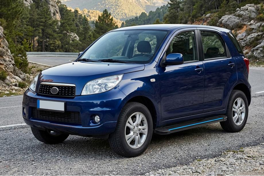 Daihatsu Terios 2006–2017 Sidosteg Maya Blue (2 st, aluminium) Image