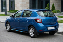 Dacia Sandero 2013–2020 Sidosteg Maya Blue (2 st, aluminium) foto 1