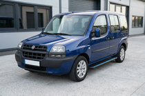 Fiat Doblo I 2001–2005 Sidosteg Maya Blue (2 st, aluminium) foto 1