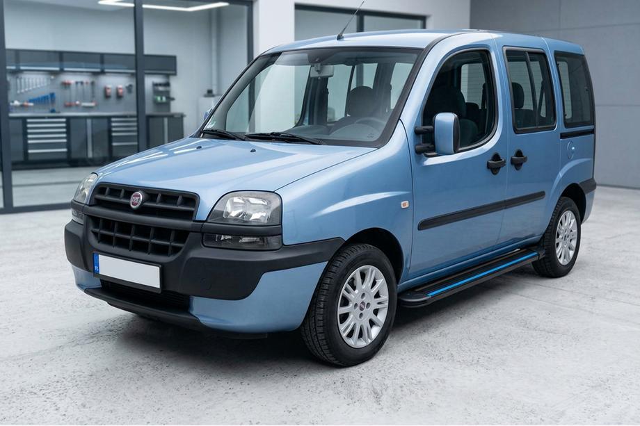 Fiat Doblo I 2005–2010 Sidosteg Maya Blue (2 st, aluminium) Image