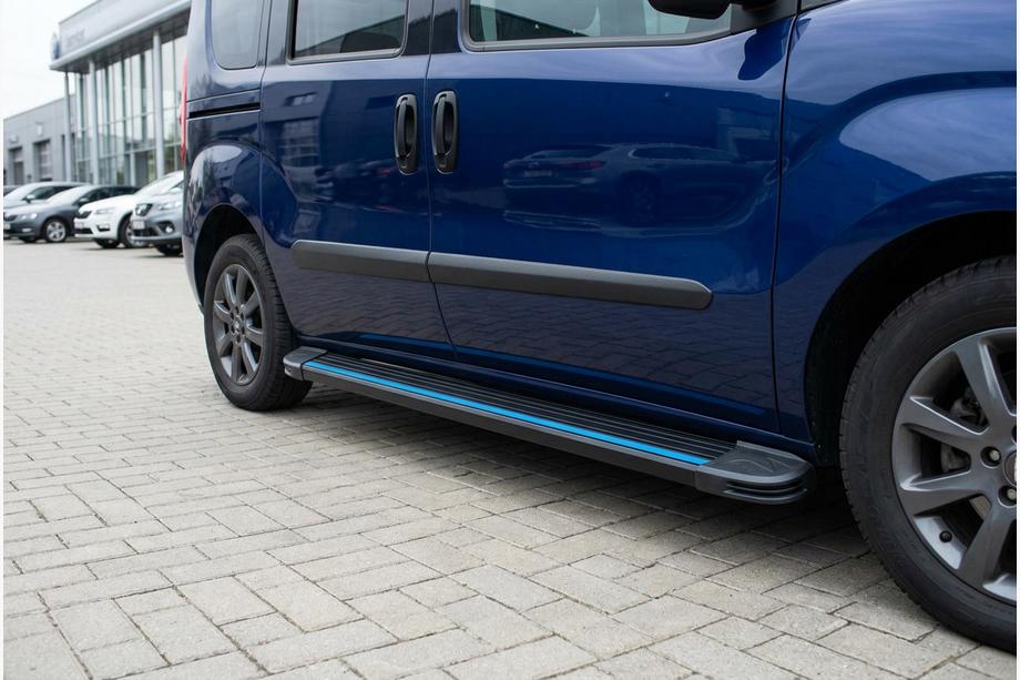 Fiat Doblo II 2010–2022 Sidosteg Maya Blue (2 st, aluminium) Image