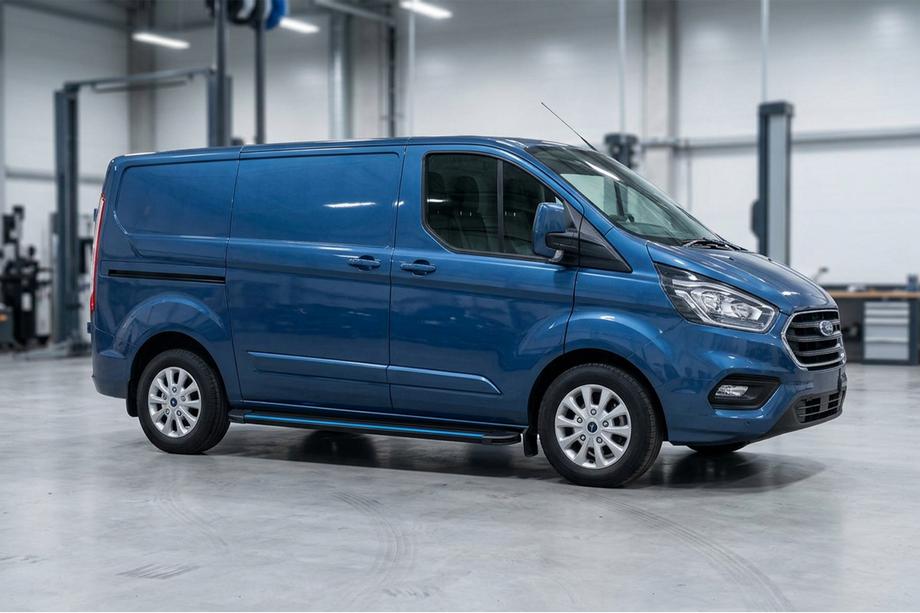 Ford Custom 2013–2022 Sidosteg Maya Blue (2 st, aluminium) Lång hjulbas Image