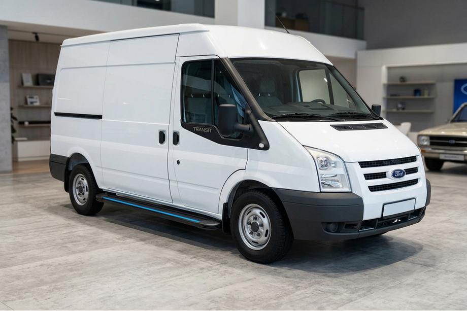 Ford Transit 2000–2014 Sidosteg Maya Blue (2 st, aluminium) Image