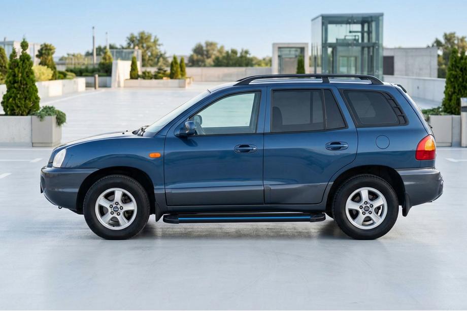Hyundai Santa Fe 1 2000–2006 Sidosteg Maya Blue (2 st, aluminium) Image