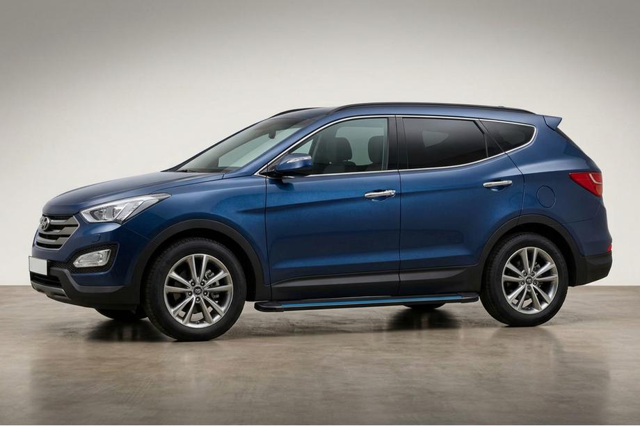 Hyundai Santa Fe 3 2012–2018 Sidosteg Maya Blue (2 st, aluminium) Image