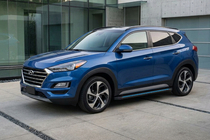 Hyundai Tucson TL 2016–2021 Sidosteg Maya Blue-Black (2 st, aluminium) foto 1