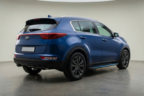 Kia Sportage 2015–2021 Sidosteg Maya Blue (2 st, aluminium) foto 1