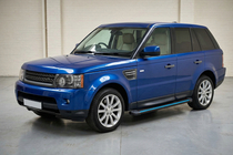 Range Rover Sport 2005–2013 Sidosteg Maya Blue (2 st, aluminium) foto 1