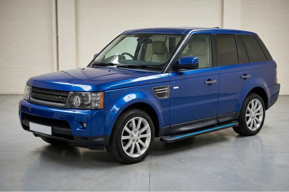 Range Rover Sport 2005–2013 Sidosteg Maya Blue (2 st, aluminium) Image