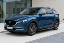 Mazda CX-5 2017–2025 Sidosteg Maya Blue (2 st, aluminium) foto 1