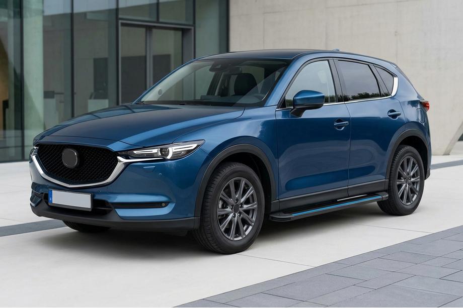 Mazda CX-5 2017–2025 Sidosteg Maya Blue (2 st, aluminium) Image
