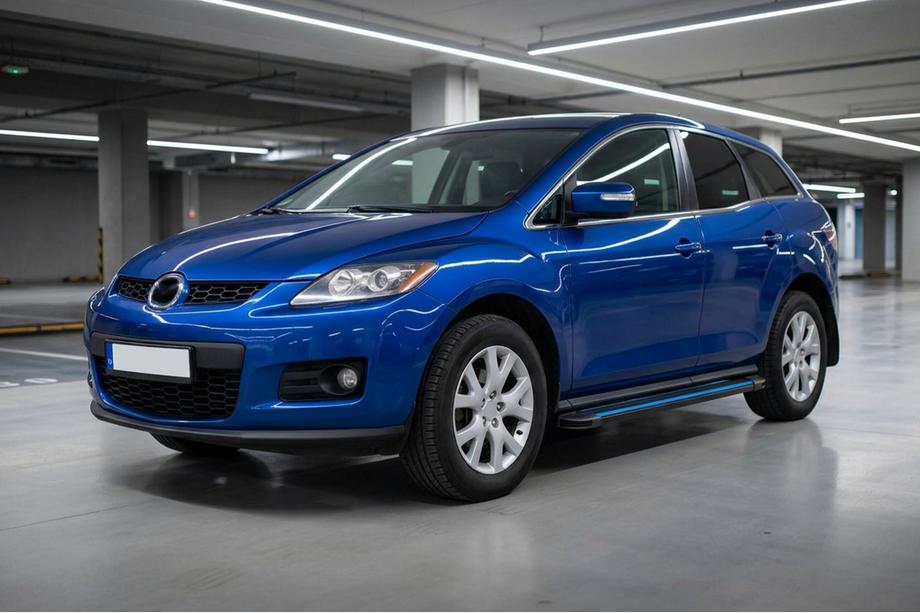 Mazda CX-7 2006–2012 Sidosteg Maya Blue (2 st, aluminium) Image
