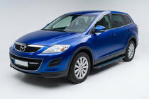 Mazda CX-9 2007–2016 Sidosteg Maya Blue (2 st, aluminium) foto 1