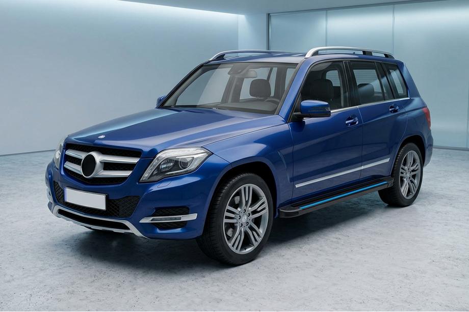 Mercedes GLK class X204 2008–2015 Sidosteg Maya Blue (2 st, aluminium) Image