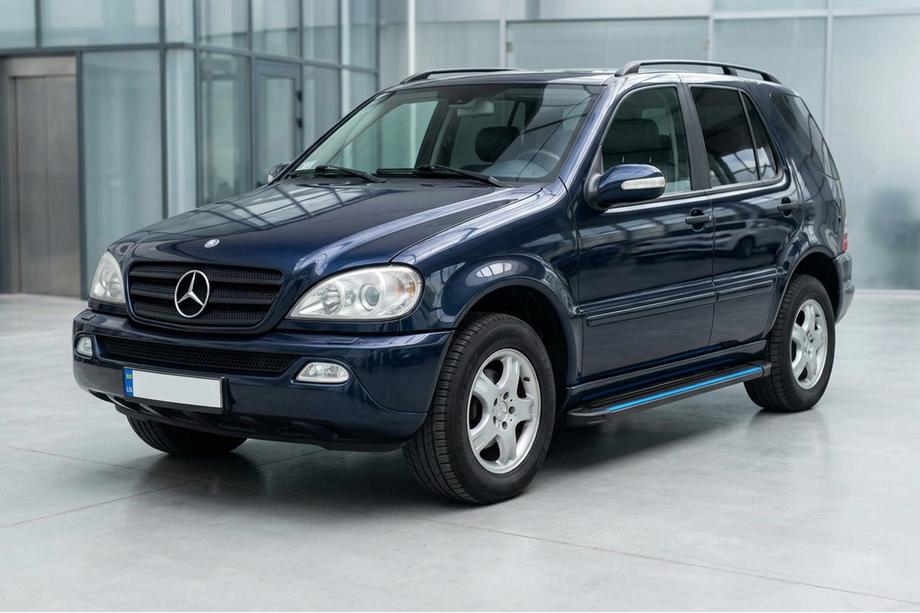 Mercedes ML W163 1997–2005 Sidosteg Maya Blue (2 st, aluminium) Image