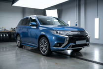 Mitsubishi Outlander 2012–2021 Sidosteg Maya Blue (2 st, aluminium) foto 1