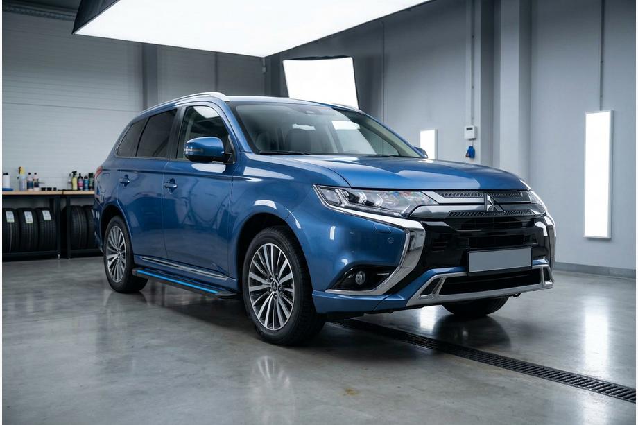 Mitsubishi Outlander 2012–2021 Sidosteg Maya Blue (2 st, aluminium) Image