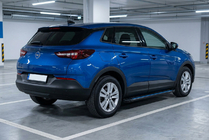 Opel Grandland X 2017– Sidosteg Maya Blue (2 st, aluminium) foto 1