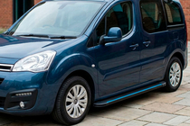 Peugeot Partner Tepee 2008–2018 Sidosteg Maya Blue (2 st, aluminium) foto 1