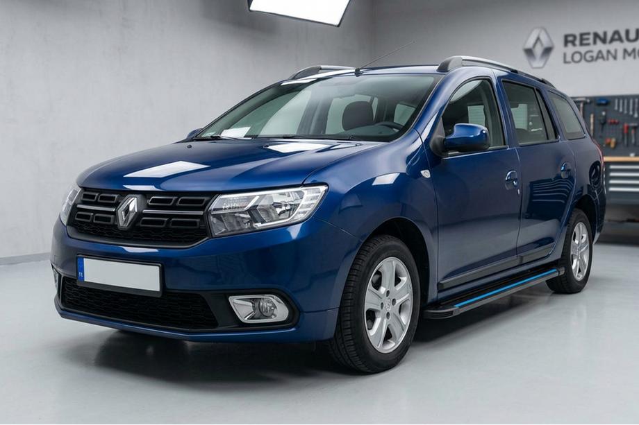 Renault Logan MCV 2013–2022 Sidosteg Maya Blue (2 st, aluminium) Image
