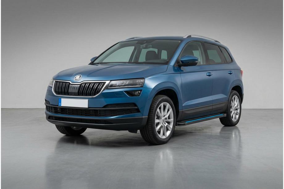 Skoda Karoq 2018– Sidosteg Maya Blue (2 st, aluminium) Image