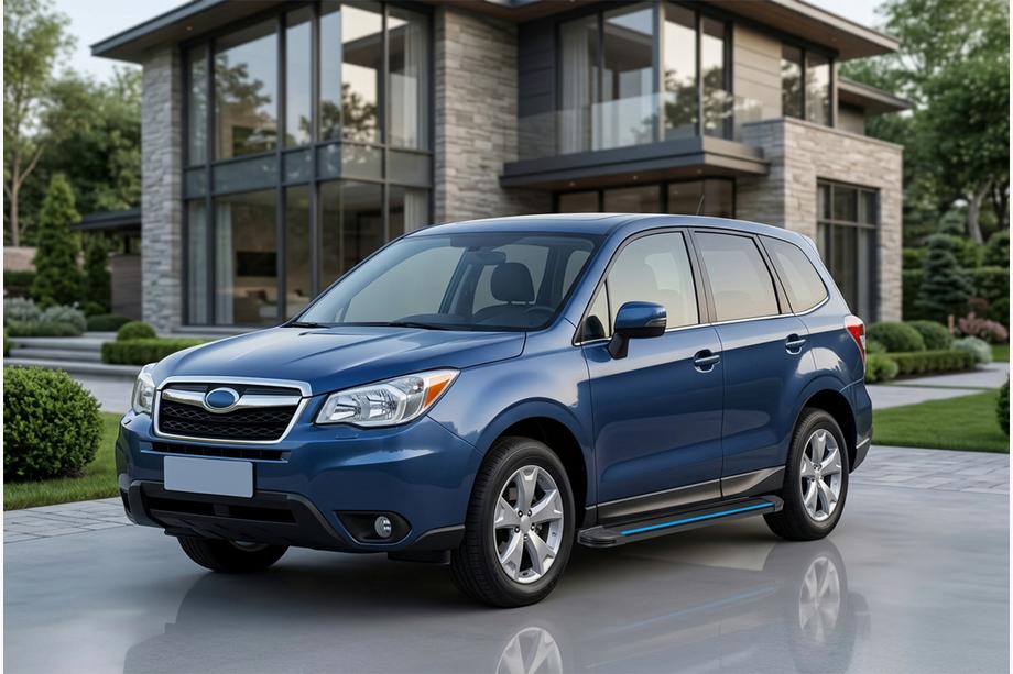 Subaru Forester 2013–2018 Sidosteg Maya Blue (2 st, aluminium) Image