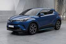 Toyota C-HR 2016–2023 Sidosteg Maya Blue (2 st, aluminium) foto 1