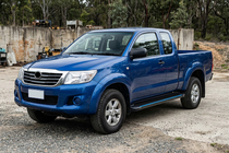 Toyota Hilux 2006–2015 Sidosteg Maya Blue (2 st, aluminium) foto 1